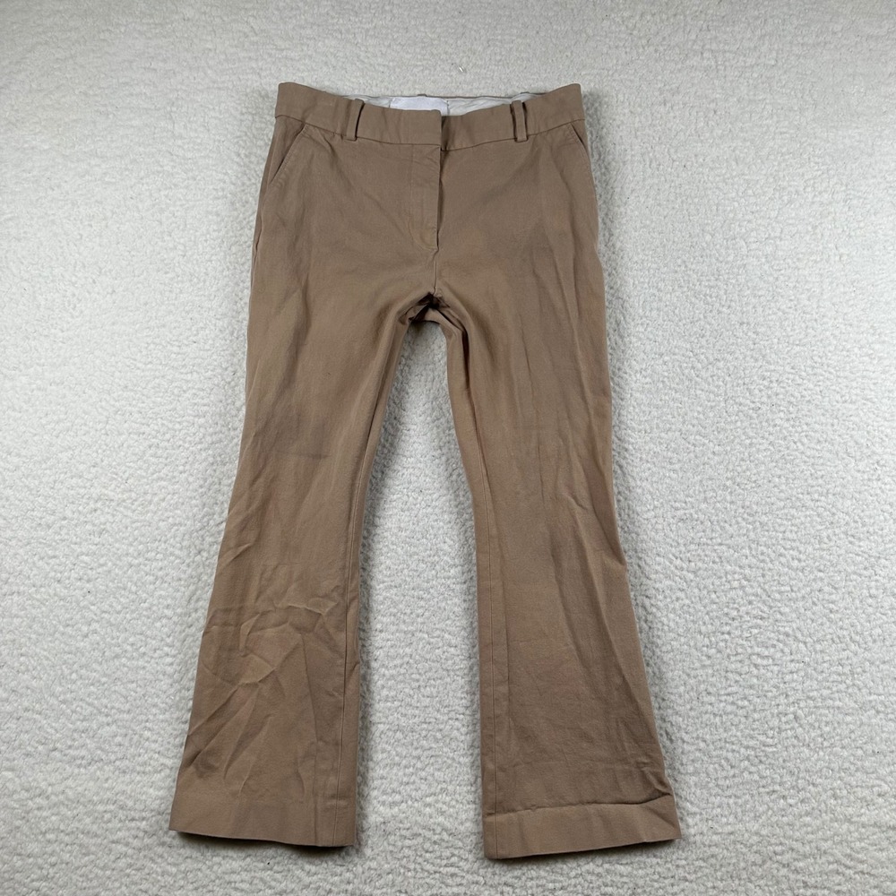 FRAME Le Crop Mini Boot Pants Women Mid Rise Stretch Trousers 4 Camel Tan Office